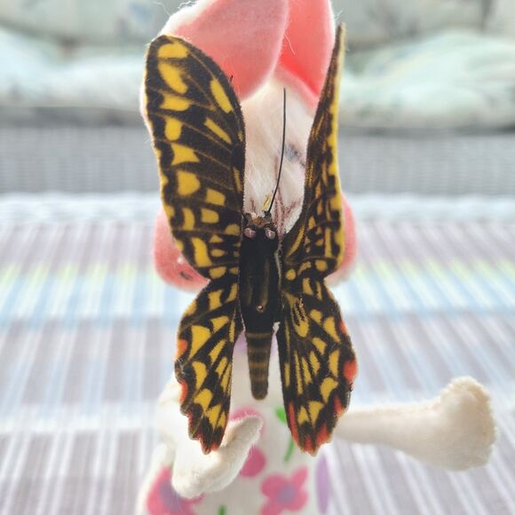 Annalee Mobilitee Doll Vintage 1971 Collectible Poseable Easter Bunny Butterfly - Picture 5 of 10